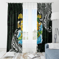 Aloha Hawaii Mango Surfing Window Curtain Polynesian Style LT05 - Polynesian Pride