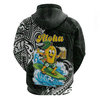 Aloha Hawaii Mango Surfing Zip Hoodie Polynesian Style LT05 - Polynesian Pride