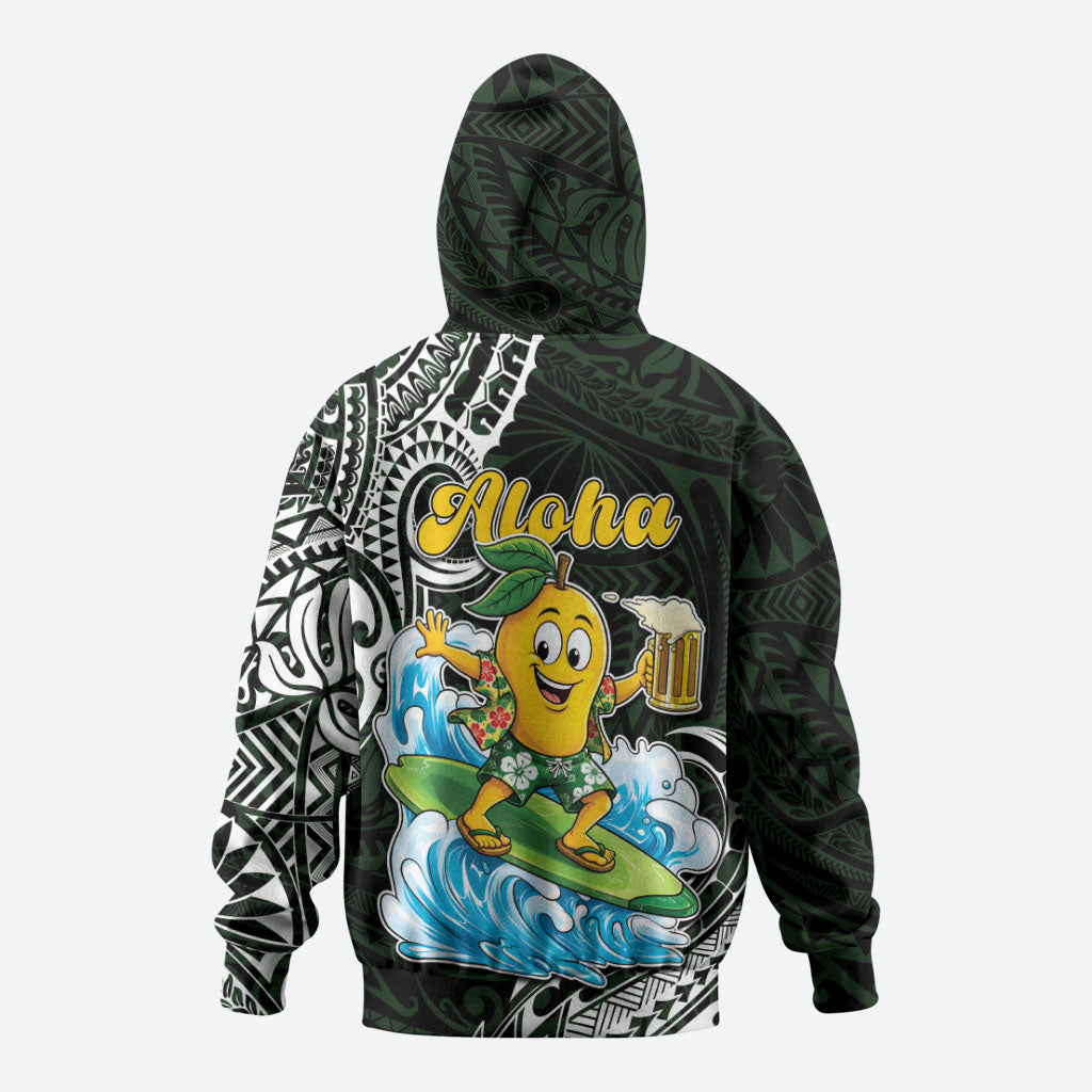 Aloha Hawaii Mango Surfing Zip Hoodie Polynesian Style LT05 - Polynesian Pride