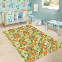 Vintage Hawaii Mango Area Rug Yellow Green Hawaiian Palaka LT05 - Polynesian Pride