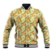 Vintage Hawaii Mango Baseball Jacket Yellow Green Hawaiian Palaka LT05 Unisex Green - Polynesian Pride