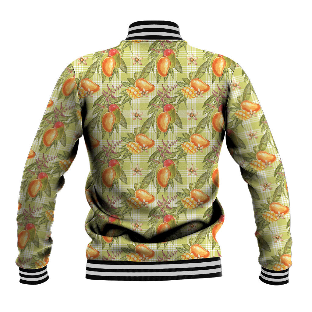 Vintage Hawaii Mango Baseball Jacket Yellow Green Hawaiian Palaka LT05 - Polynesian Pride