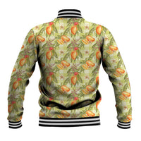 Vintage Hawaii Mango Baseball Jacket Yellow Green Hawaiian Palaka LT05 - Polynesian Pride