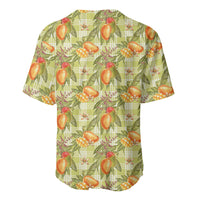 Vintage Hawaii Mango Baseball Jersey Yellow Green Hawaiian Palaka LT05 - Polynesian Pride