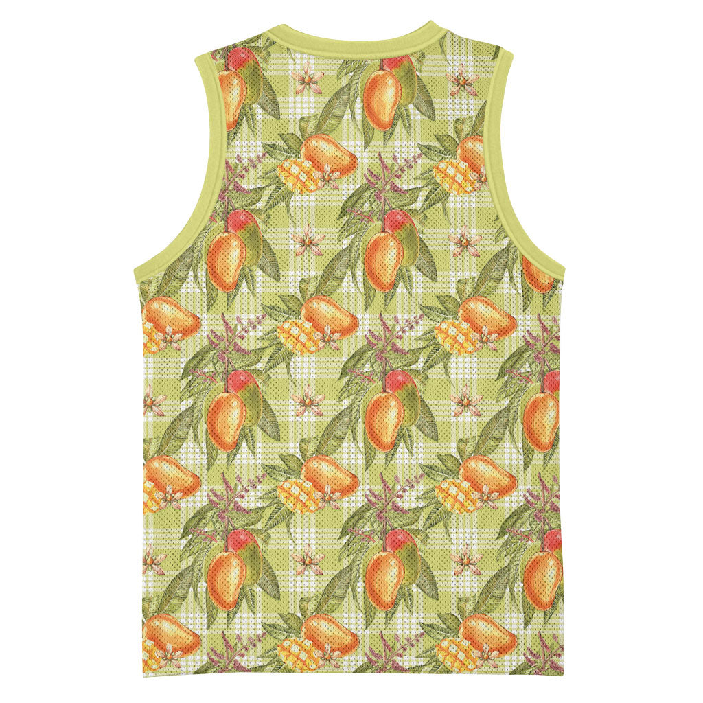 Vintage Hawaii Mango Basketball Jersey Yellow Green Hawaiian Palaka LT05 - Polynesian Pride