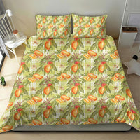 Vintage Hawaii Mango Bedding Set Yellow Green Hawaiian Palaka LT05 - Polynesian Pride