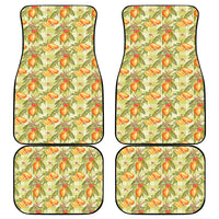 Vintage Hawaii Mango Car Mats Yellow Green Hawaiian Palaka LT05 - Polynesian Pride