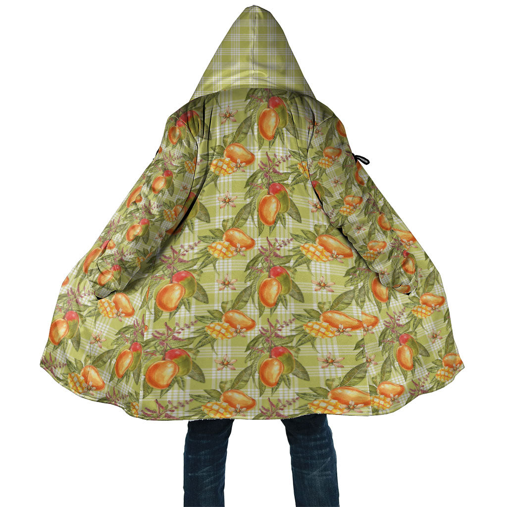 Vintage Hawaii Mango Cloak Yellow Green Hawaiian Palaka LT05 Unisex Green - Polynesian Pride