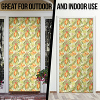 Vintage Hawaii Mango Door Cover Yellow Green Hawaiian Palaka LT05 - Polynesian Pride