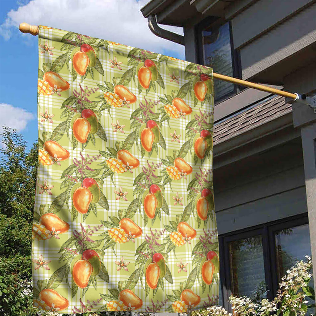 Vintage Hawaii Mango Garden Flag Yellow Green Hawaiian Palaka LT05 - Polynesian Pride