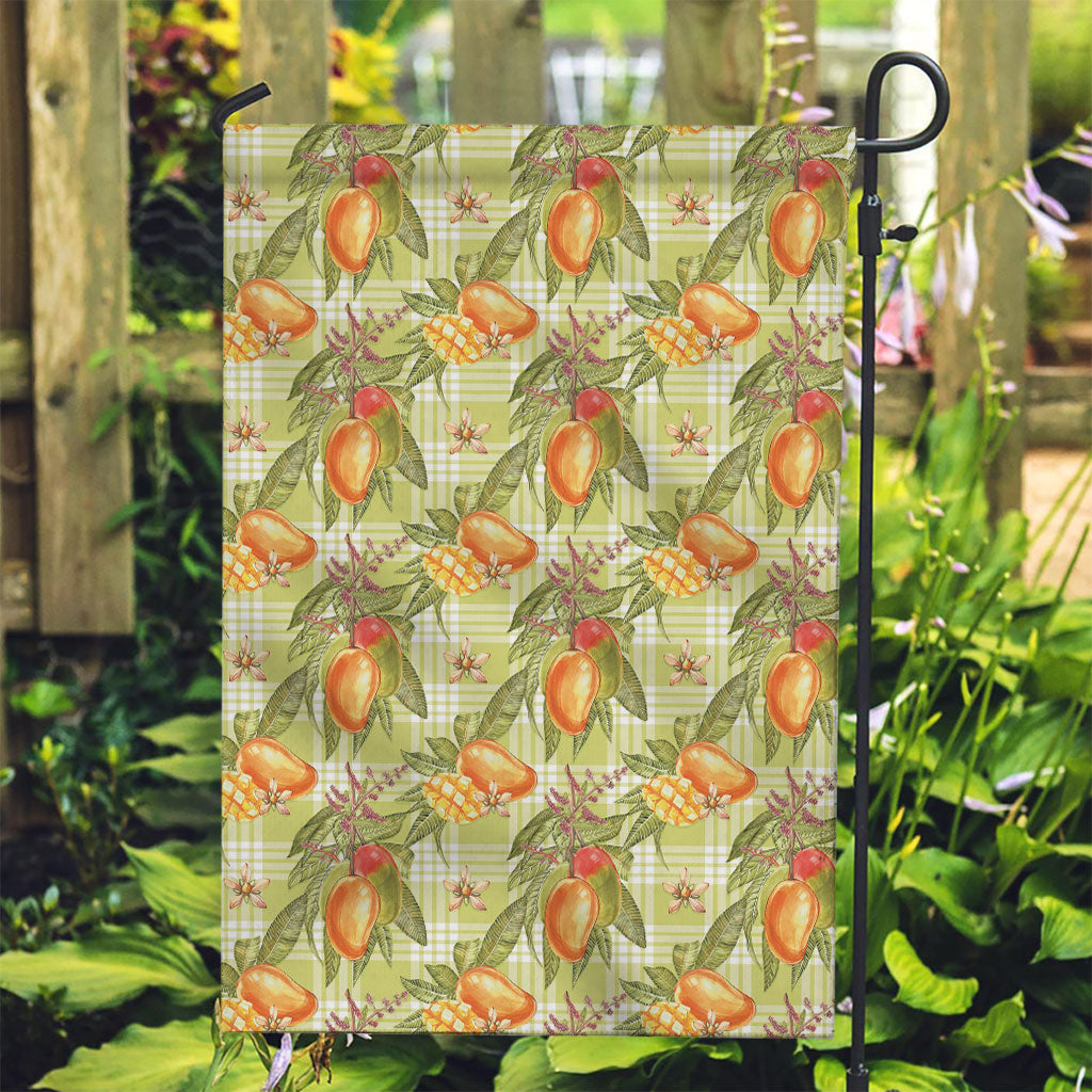 Vintage Hawaii Mango Garden Flag Yellow Green Hawaiian Palaka LT05 Garden Flag Green - Polynesian Pride