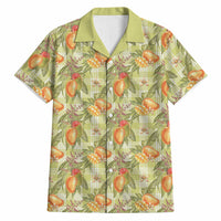 Vintage Hawaii Mango Hawaiian Shirt Yellow Green Hawaiian Palaka LT05 Green - Polynesian Pride