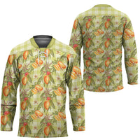 Vintage Hawaii Mango Hockey Jersey Yellow Green Hawaiian Palaka LT05 - Polynesian Pride