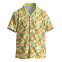 Vintage Hawaii Mango Kid Hawaiian Shirt Yellow Green Hawaiian Palaka LT05 - Polynesian Pride