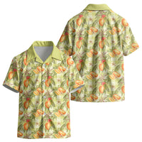 Vintage Hawaii Mango Kid Hawaiian Shirt Yellow Green Hawaiian Palaka LT05 - Polynesian Pride
