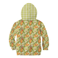 Vintage Hawaii Mango Kid Hoodie Yellow Green Hawaiian Palaka LT05 - Polynesian Pride