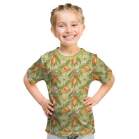 Vintage Hawaii Mango Kid T Shirt Yellow Green Hawaiian Palaka LT05 Green - Polynesian Pride