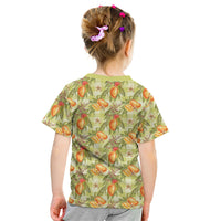 Vintage Hawaii Mango Kid T Shirt Yellow Green Hawaiian Palaka LT05 - Polynesian Pride