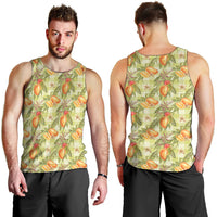 Vintage Hawaii Mango Men Tank Top Yellow Green Hawaiian Palaka LT05 - Polynesian Pride
