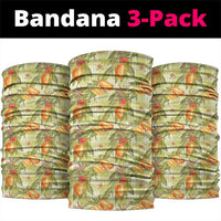 Vintage Hawaii Mango Neck Gaiter Yellow Green Hawaiian Palaka LT05 package One Size: 25*50cm Green - Polynesian Pride