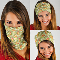 Vintage Hawaii Mango Neck Gaiter Yellow Green Hawaiian Palaka LT05 - Polynesian Pride