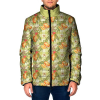 Vintage Hawaii Mango Padded Jacket Yellow Green Hawaiian Palaka LT05 Men Green - Polynesian Pride