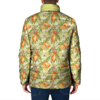 Vintage Hawaii Mango Padded Jacket Yellow Green Hawaiian Palaka LT05 - Polynesian Pride