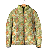 Vintage Hawaii Mango Padded Jacket Yellow Green Hawaiian Palaka LT05 - Polynesian Pride