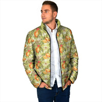 Vintage Hawaii Mango Padded Jacket Yellow Green Hawaiian Palaka LT05 - Polynesian Pride