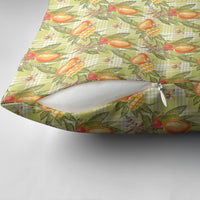 Vintage Hawaii Mango Pillow Cover Yellow Green Hawaiian Palaka LT05 - Polynesian Pride