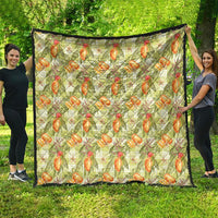 Vintage Hawaii Mango Quilt Yellow Green Hawaiian Palaka LT05 - Polynesian Pride