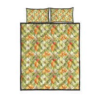 Vintage Hawaii Mango Quilt Bed Set Yellow Green Hawaiian Palaka LT05 - Polynesian Pride