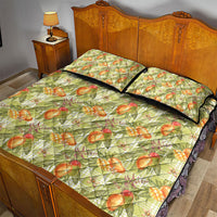 Vintage Hawaii Mango Quilt Bed Set Yellow Green Hawaiian Palaka LT05 - Polynesian Pride