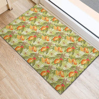Vintage Hawaii Mango Rubber Doormat Yellow Green Hawaiian Palaka LT05 - Polynesian Pride