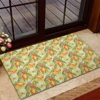 Vintage Hawaii Mango Rubber Doormat Yellow Green Hawaiian Palaka LT05 - Polynesian Pride