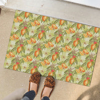Vintage Hawaii Mango Rubber Doormat Yellow Green Hawaiian Palaka LT05 - Polynesian Pride