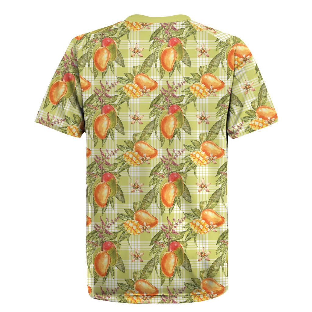Vintage Hawaii Mango Rugby Jersey Yellow Green Hawaiian Palaka LT05 - Polynesian Pride