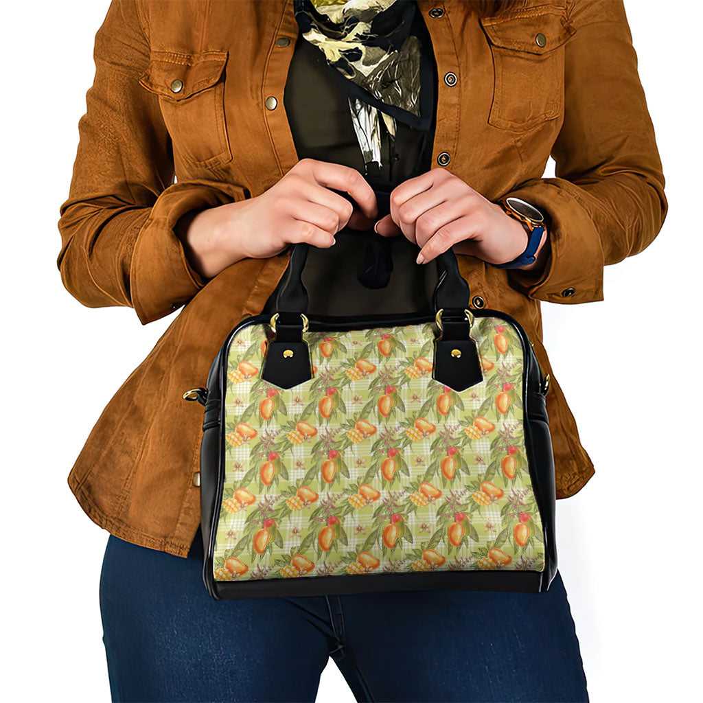 Vintage Hawaii Mango Shoulder Handbag Yellow Green Hawaiian Palaka LT05 - Polynesian Pride