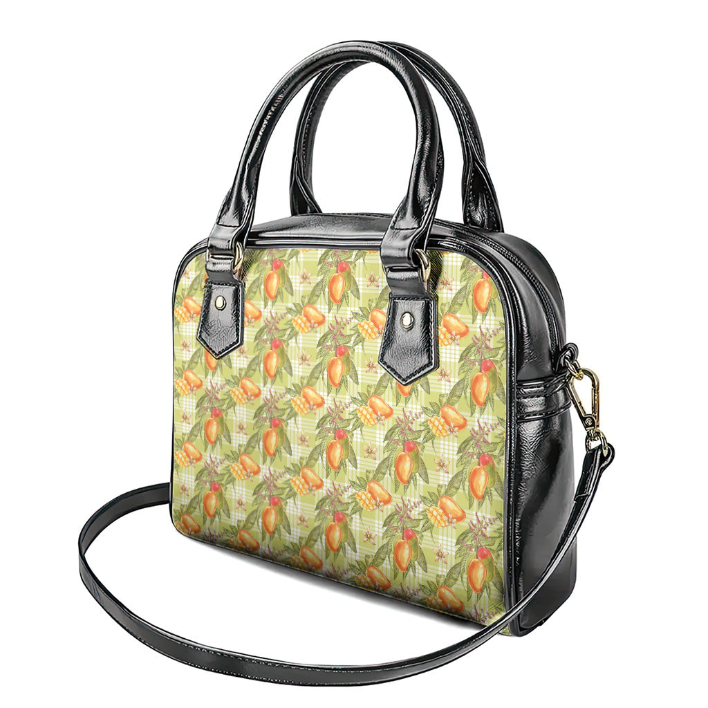 Vintage Hawaii Mango Shoulder Handbag Yellow Green Hawaiian Palaka LT05 - Polynesian Pride