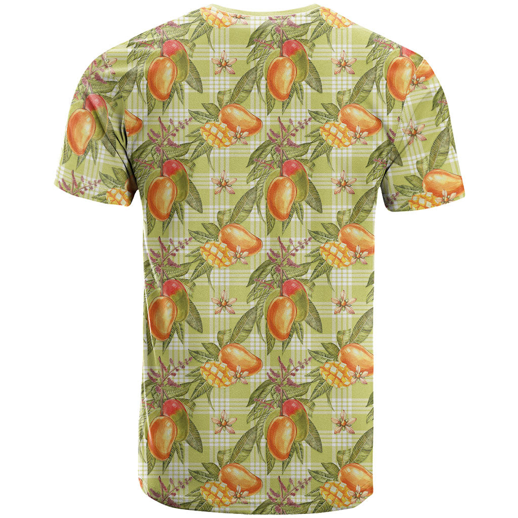 Vintage Hawaii Mango T Shirt Yellow Green Hawaiian Palaka LT05 - Polynesian Pride