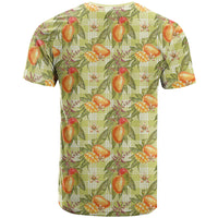 Vintage Hawaii Mango T Shirt Yellow Green Hawaiian Palaka LT05 - Polynesian Pride