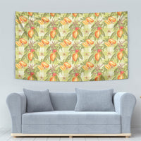 Vintage Hawaii Mango Tapestry Yellow Green Hawaiian Palaka LT05 - Polynesian Pride