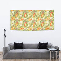 Vintage Hawaii Mango Tapestry Yellow Green Hawaiian Palaka LT05 - Polynesian Pride