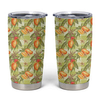 Vintage Hawaii Mango Tumbler Cup Yellow Green Hawaiian Palaka LT05 Green - Polynesian Pride