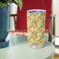 Vintage Hawaii Mango Tumbler Cup Yellow Green Hawaiian Palaka LT05 - Polynesian Pride