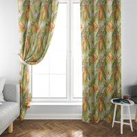 Vintage Hawaii Mango Window Curtain Yellow Green Hawaiian Palaka LT05 - Polynesian Pride
