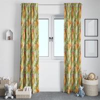 Vintage Hawaii Mango Window Curtain Yellow Green Hawaiian Palaka LT05 - Polynesian Pride