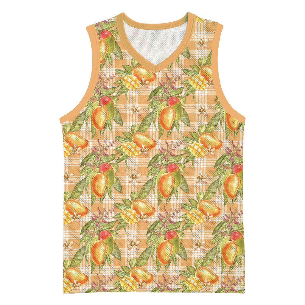 Vintage Hawaii Mango Basketball Jersey Coral Hawaiian Palaka LT05 Unisex Orange - Polynesian Pride