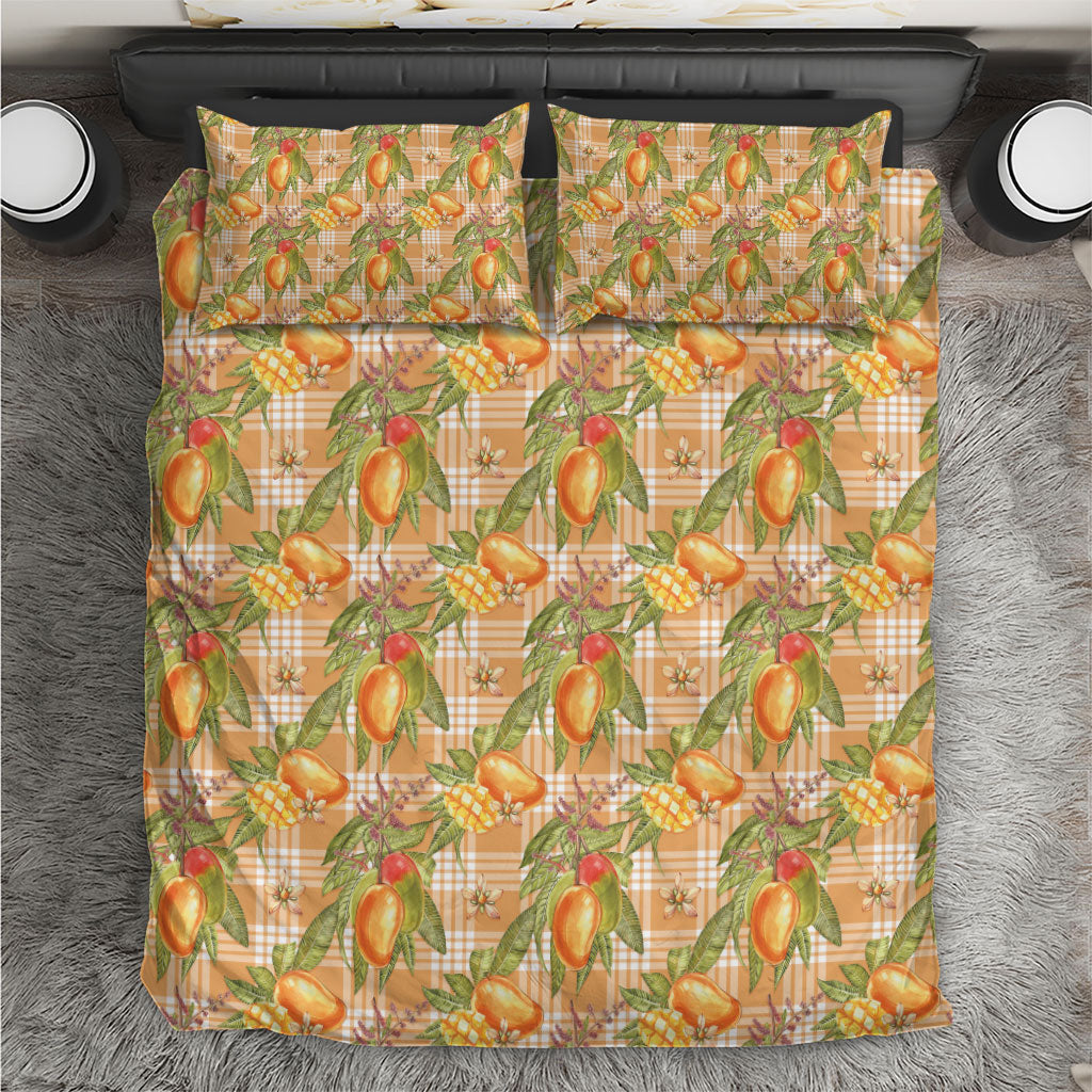 Vintage Hawaii Mango Bedding Set Coral Hawaiian Palaka LT05 Orange - Polynesian Pride