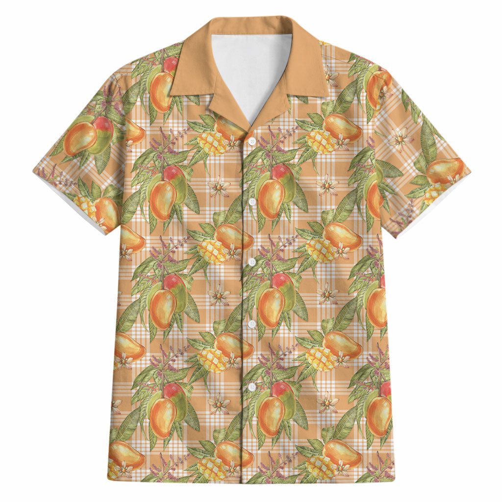Vintage Hawaii Mango Hawaiian Shirt Coral Hawaiian Palaka LT05 Orange - Polynesian Pride